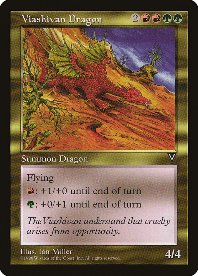 MTG: Visions: 140: Viashivan Dragon 