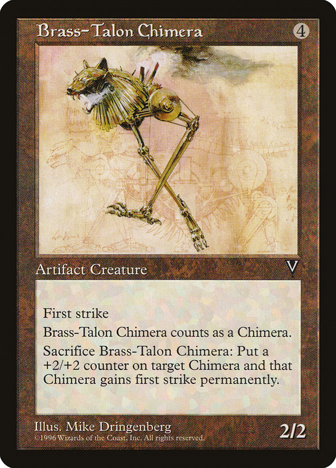 MTG: Visions: 142: Brass-Talon Chimera 