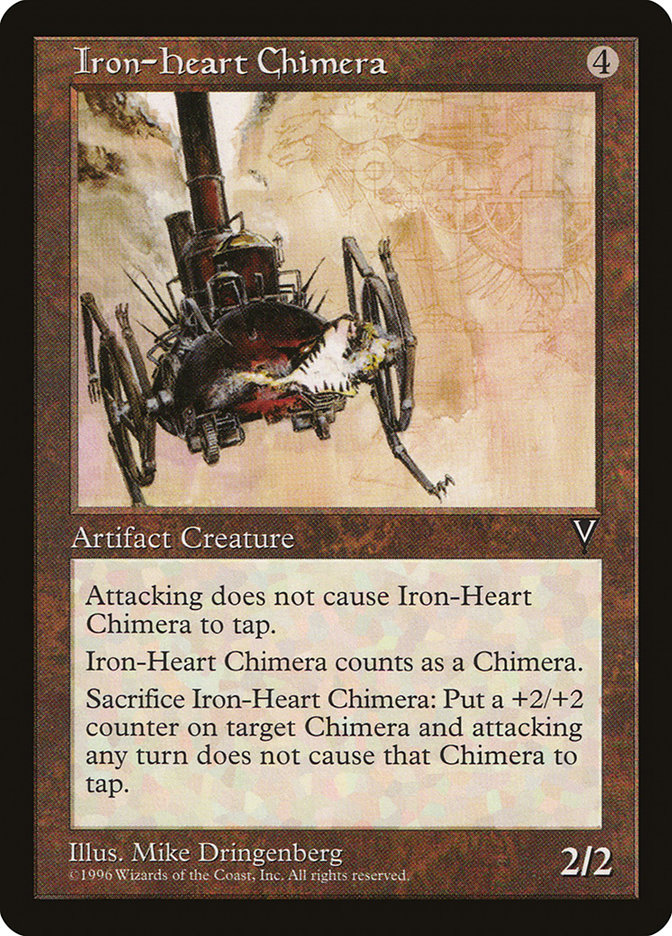 MTG: Visions: 146: Iron-Heart Chimera 