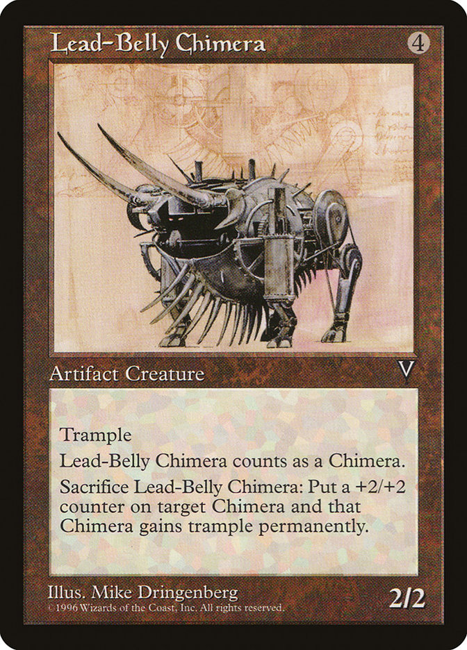 MTG: Visions: 148: Lead-Belly Chimera 