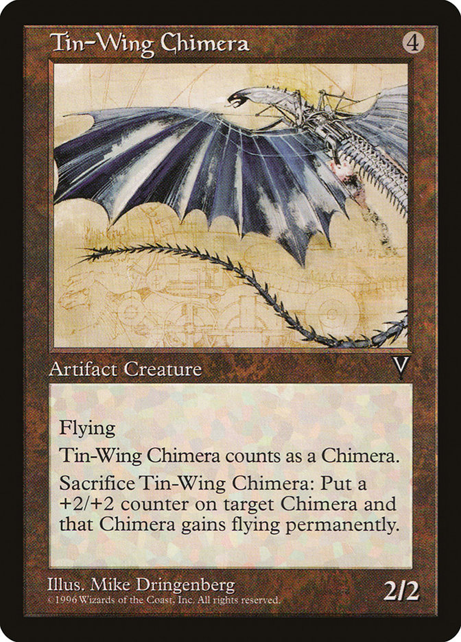 MTG: Visions: 157: Tin-Wing Chimera 
