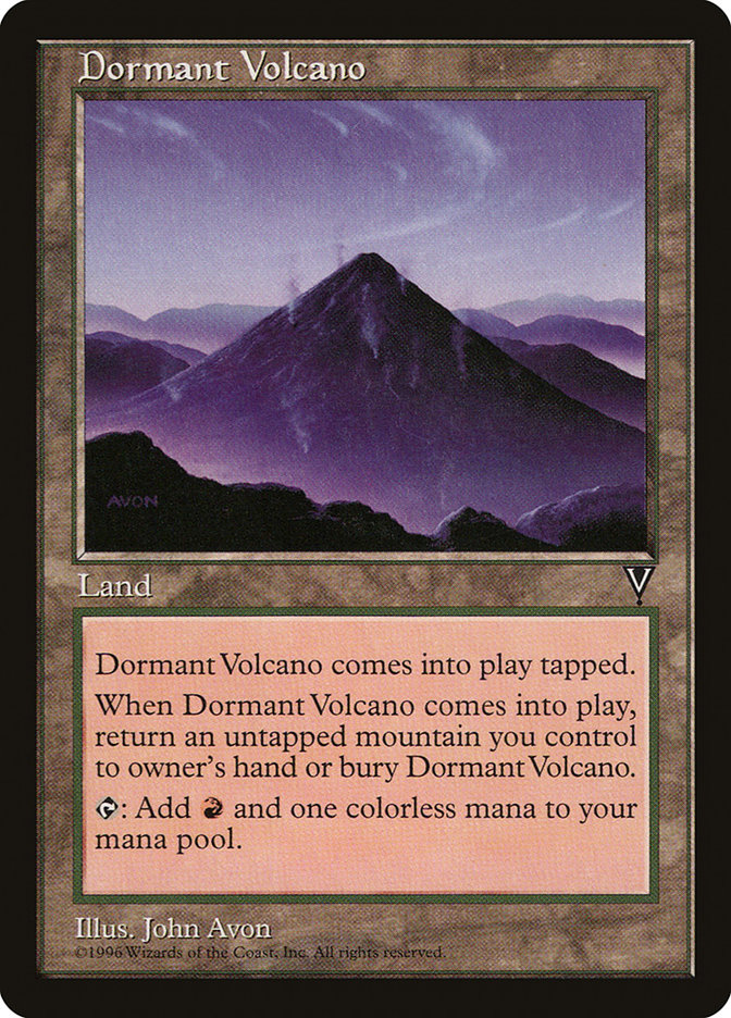 MTG: Visions: 161: Dormant Volcano 
