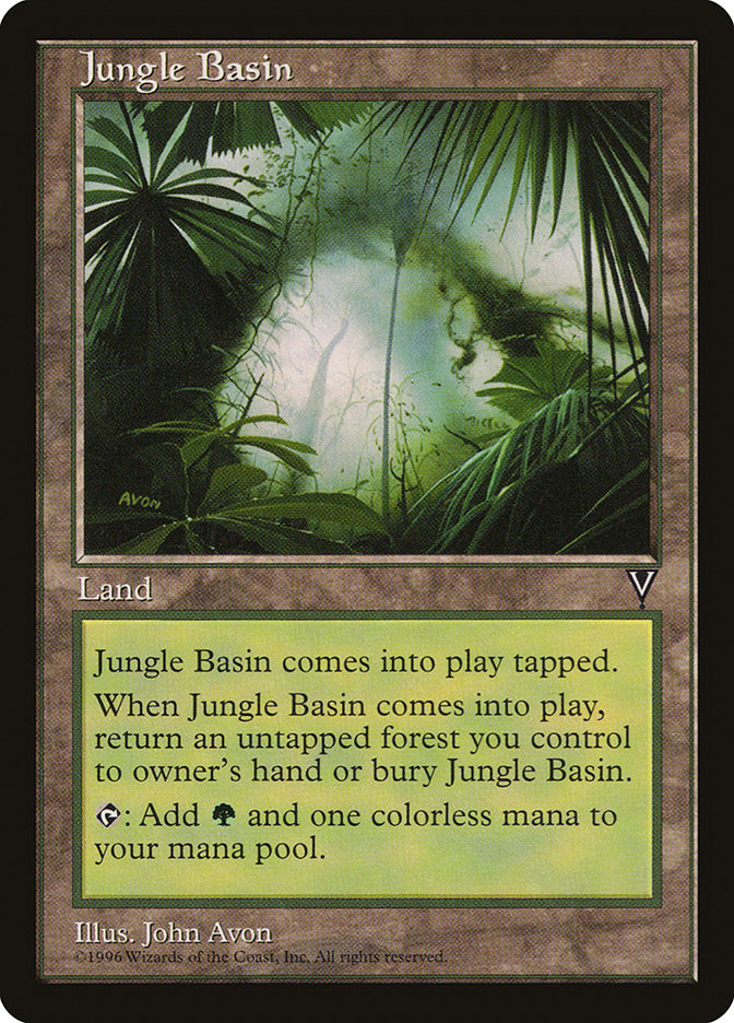 MTG: Visions: 164: Jungle Basin 