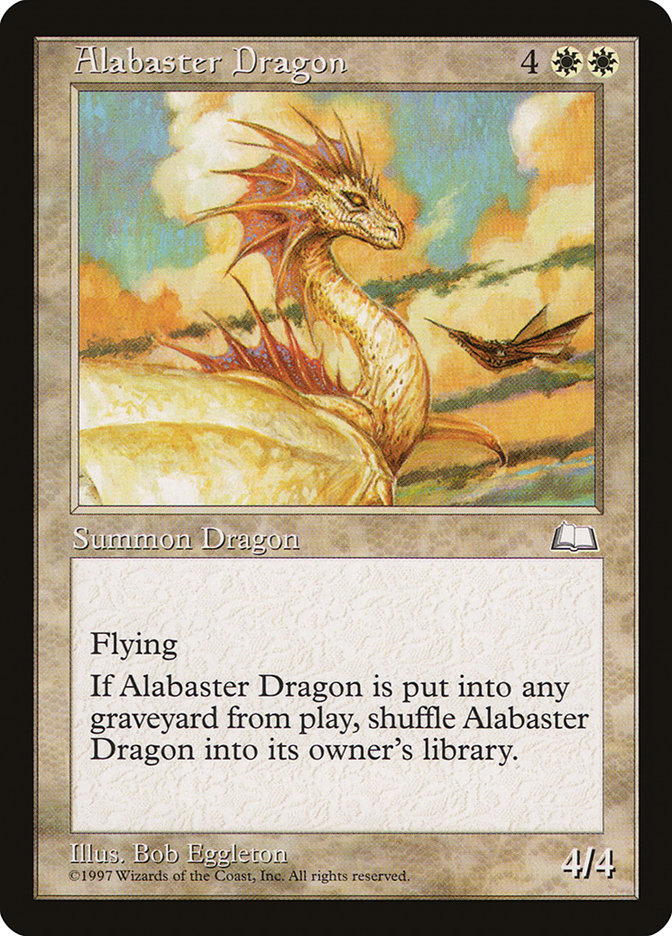 MTG: Weatherlight 002: Alabaster Dragon 