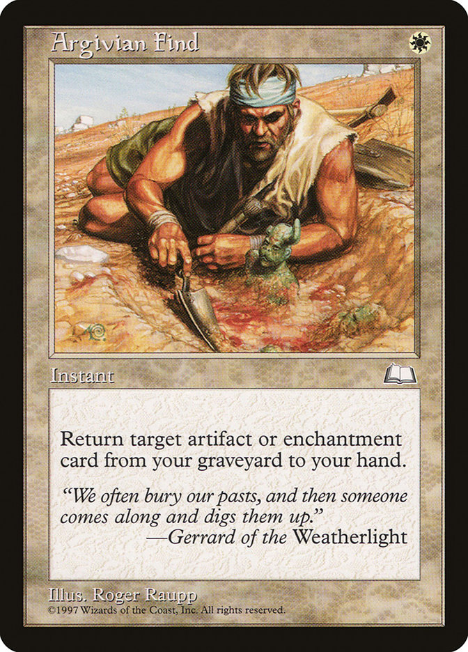 MTG: Weatherlight 006: Argivian Find 