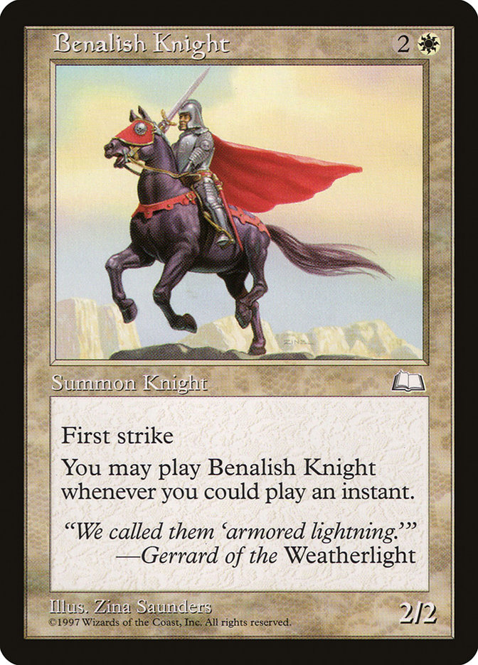 MTG: Weatherlight 009: Bernalish Knight 