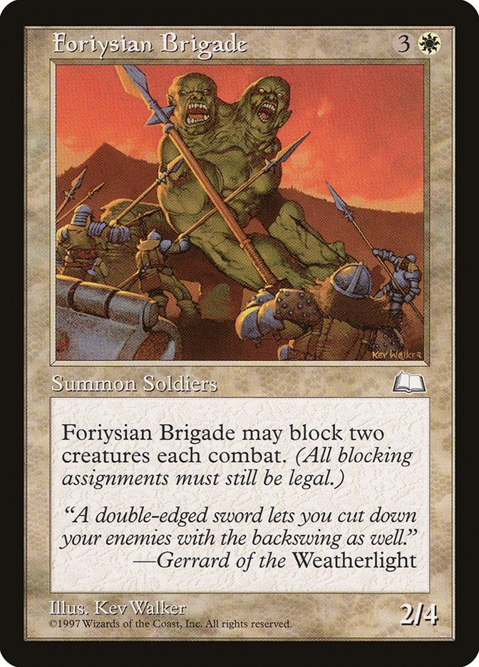 MTG: Weatherlight 014: Foriysian Brigade 