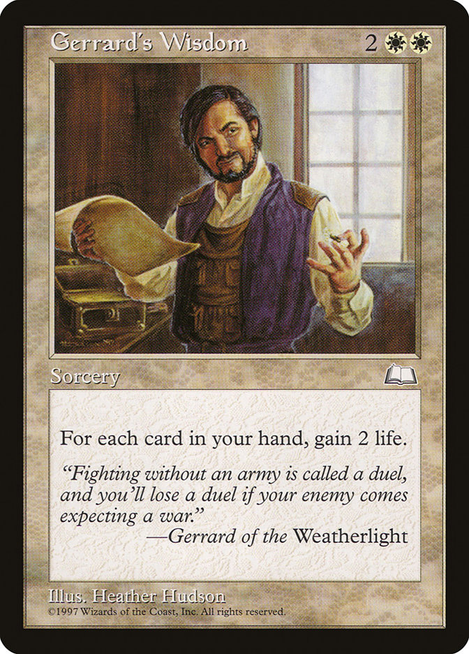 MTG: Weatherlight 015: Gerrards Wisdom 