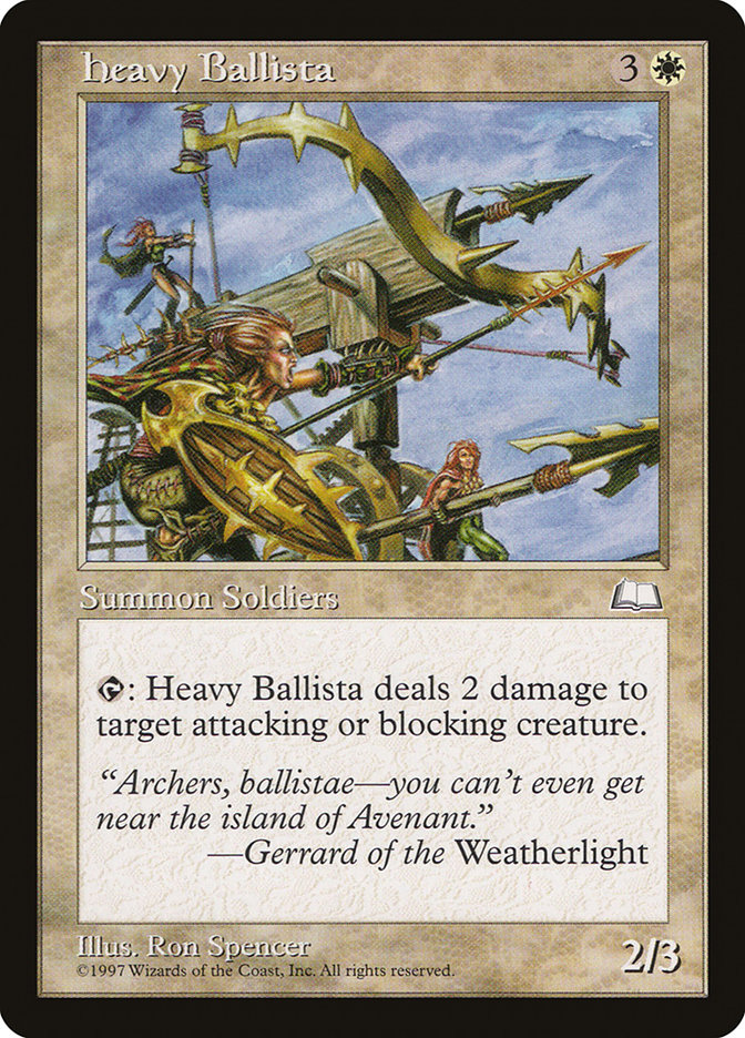 MTG: Weatherlight 017: Heavy Ballista 