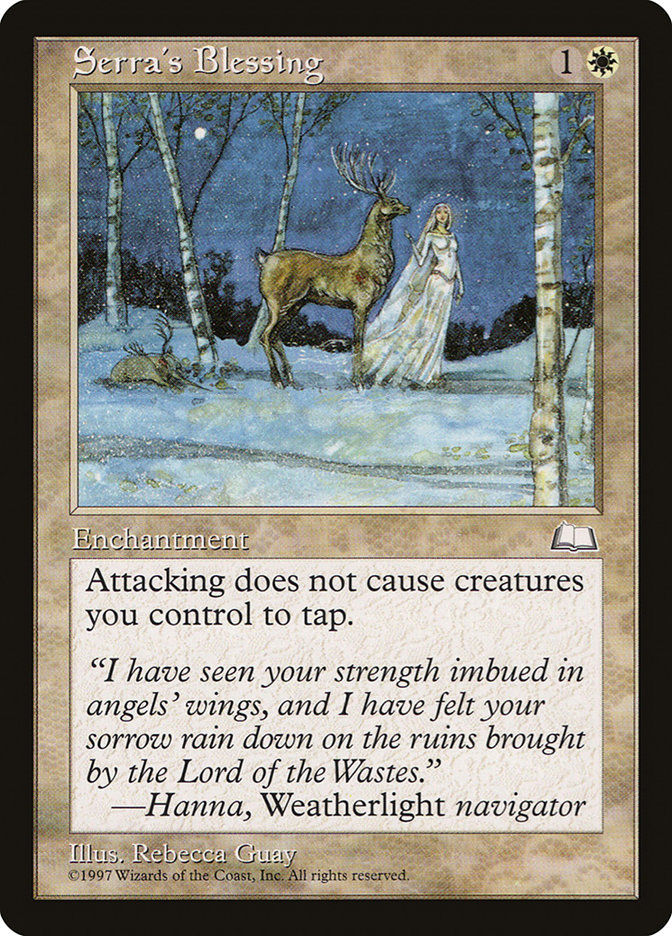 MTG: Weatherlight 025: Serras Blessing 