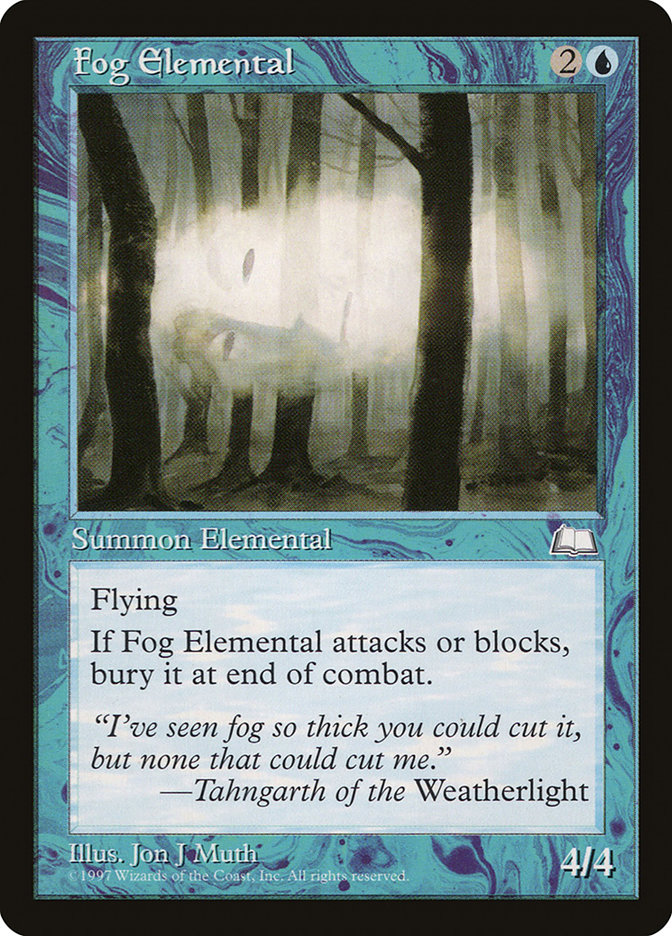 MTG: Weatherlight 040: Fog Elemental 