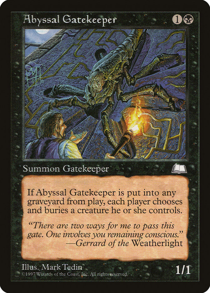 MTG: Weatherlight 059: Abyssal Gatekeeper 