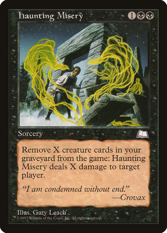 MTG: Weatherlight 071: Haunting Misery 
