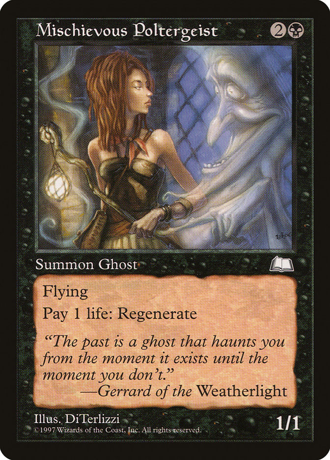 MTG: Weatherlight 074: Mischievous Poltergeist 