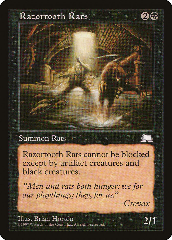 MTG: Weatherlight 078: Razortooth Rats 