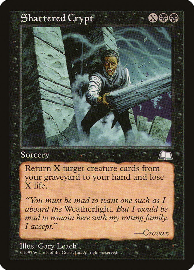 MTG: Weatherlight 080: Shattered Crypt 
