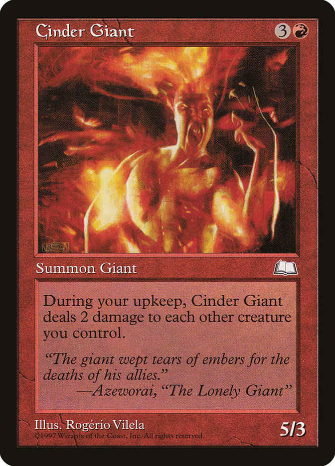 MTG: Weatherlight 093: Cinder Giant 