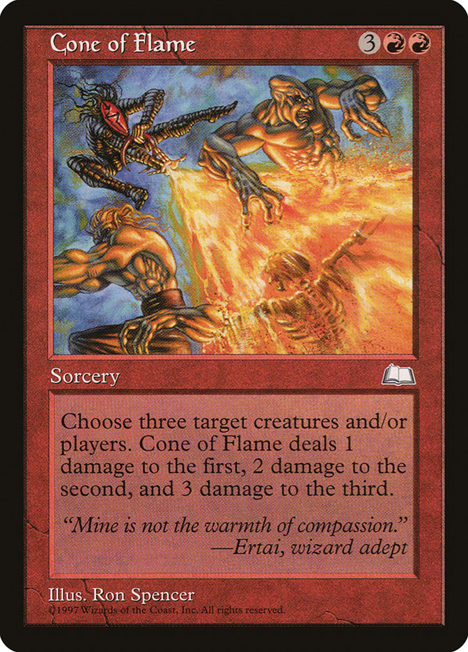 MTG: Weatherlight 095: Cone of Flame 