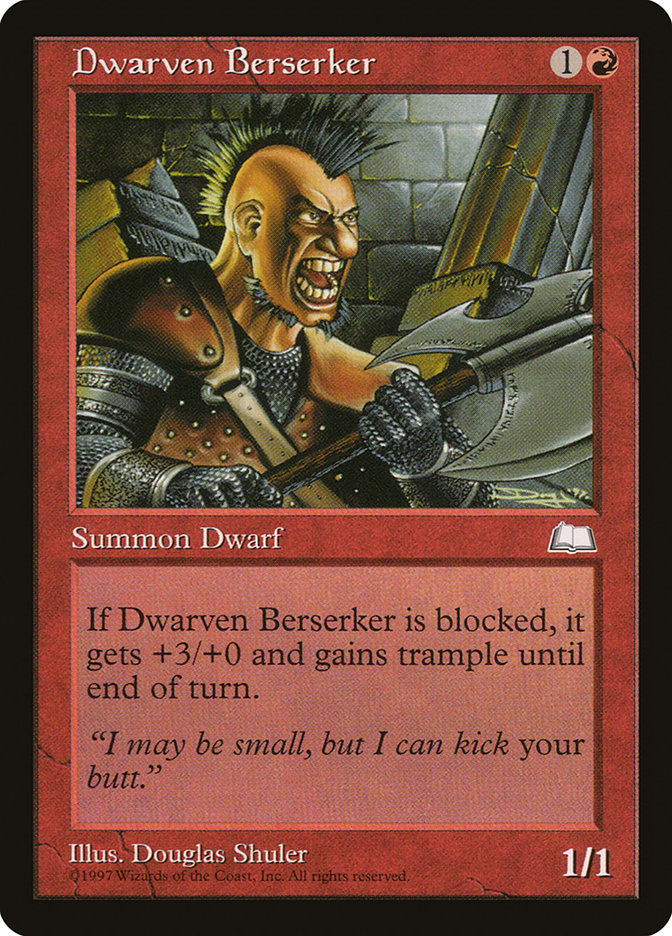 MTG: Weatherlight 097: Dwarven Berserker 