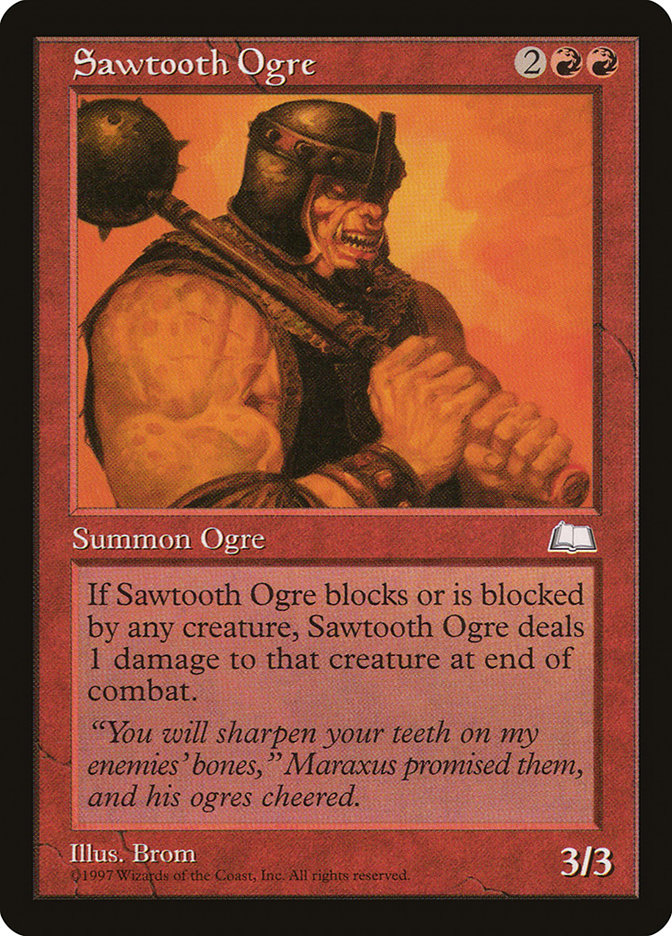 MTG: Weatherlight 114: Sawtooth Ogre 