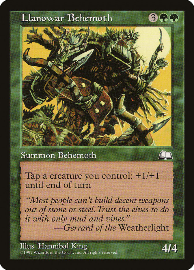 MTG: Weatherlight 132: Llanowar Behemoth 