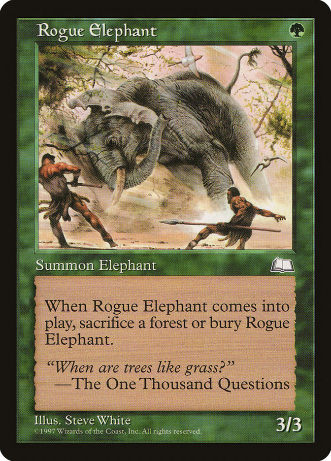 MTG: Weatherlight 139: Rogue Elephant 