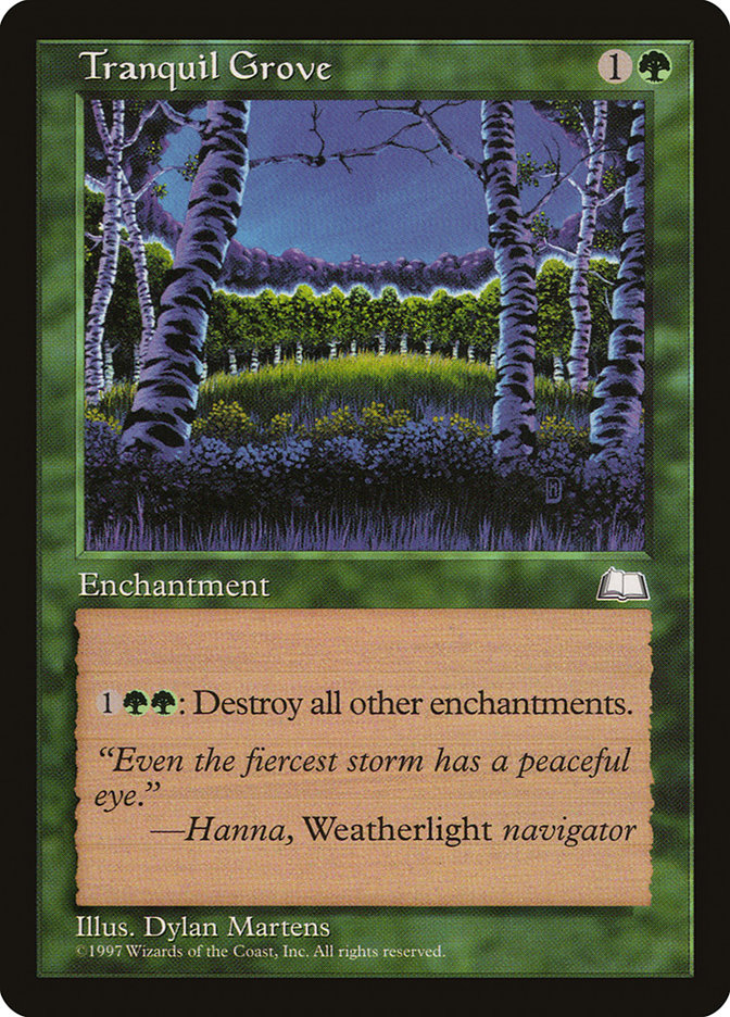 MTG: Weatherlight 142: Tranquil Grove 
