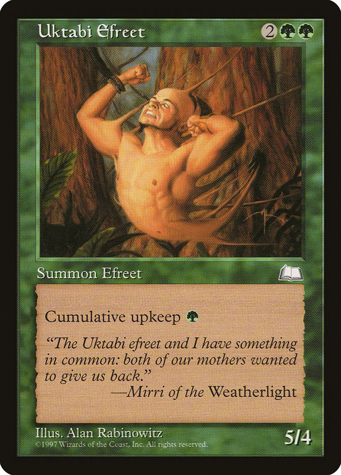 MTG: Weatherlight 143: Uktabi Efreet 