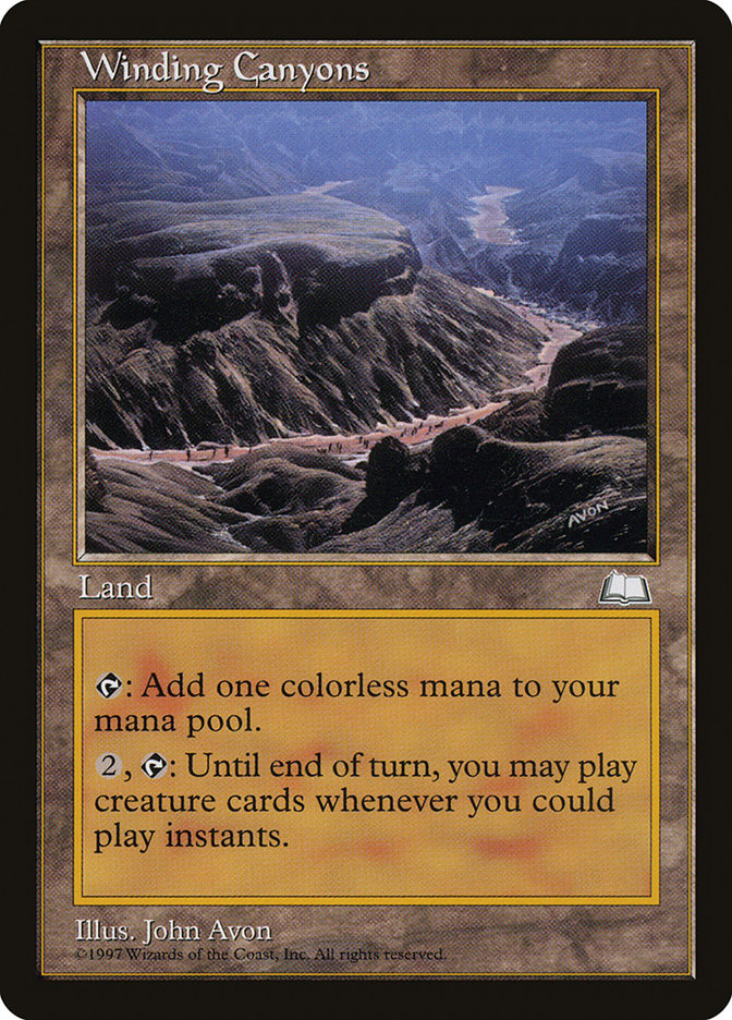 MTG: Weatherlight 167: Winding Canyons 
