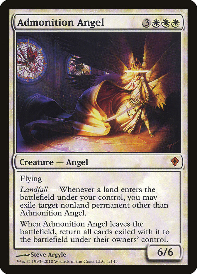 Magic: Worldwake 001: Admonition Angel 