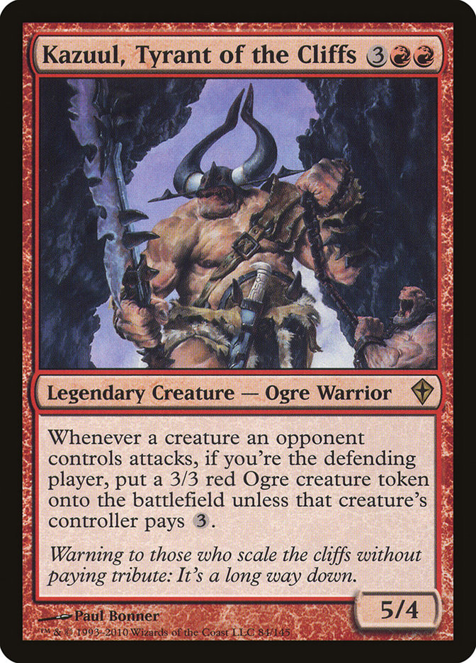 MTG: Worldwake 084: Kazuul, Tyrant of the Cliffs 