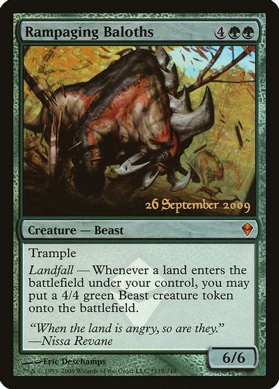 MTG: Zendikar 178: Rampaging Baloths - Prerelease Foil 