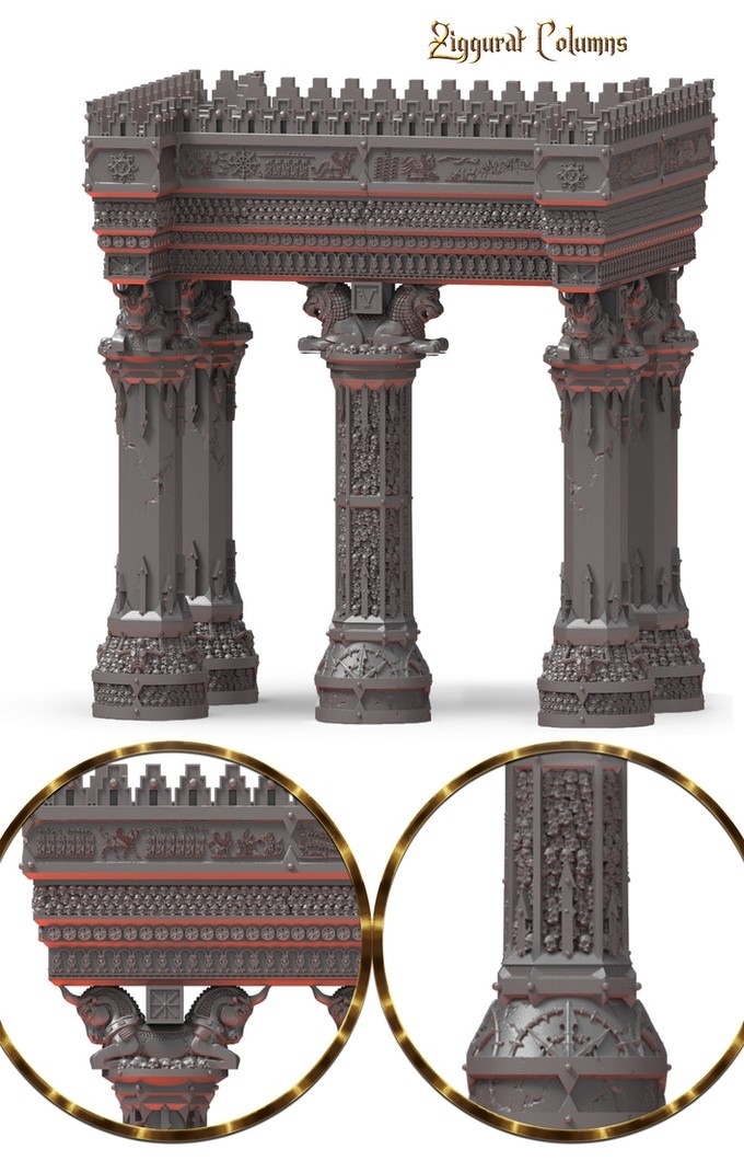 Magmhorin Realm: Ziggurat Columns 