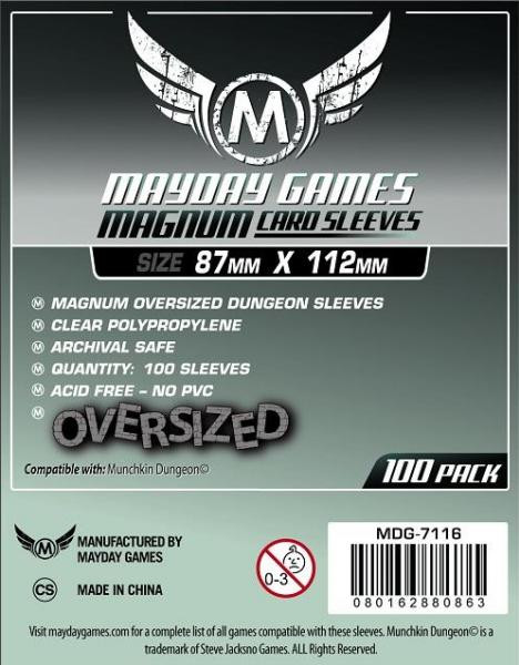 Mayday: Magnum Platinum Oversize Sleeves (87 X 112 MM) 