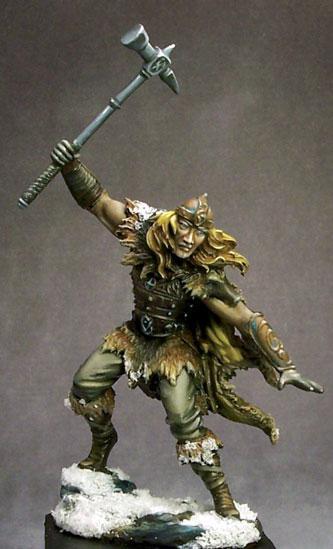 Dark Sword Miniatures: Visions in Fantasy: Male Barbarian with Warhammer 