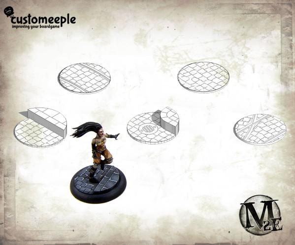 Malifaux Base Top: Streets 50mm (2) 