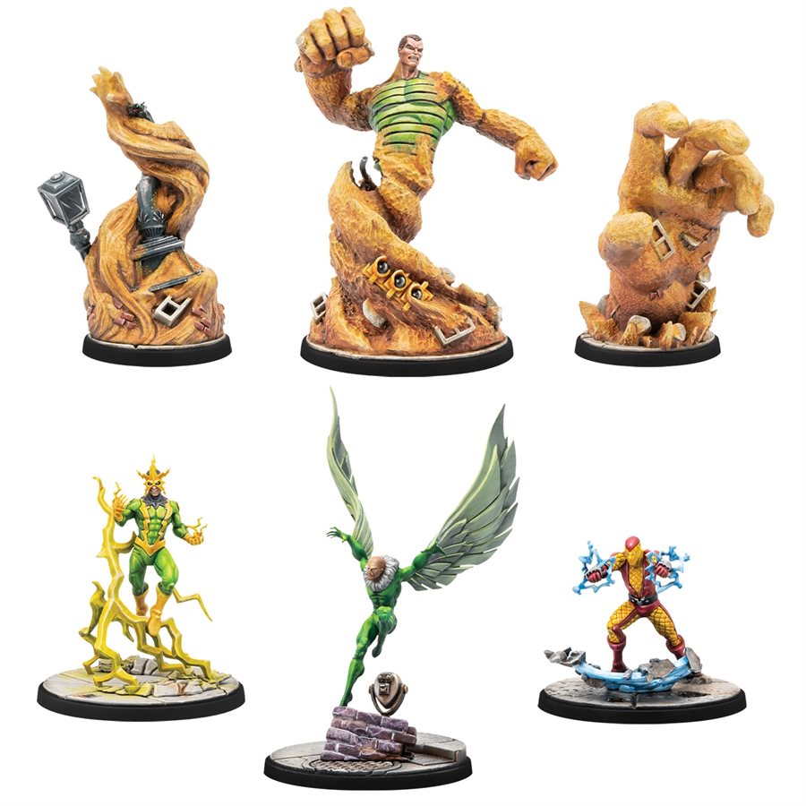 Marvel Crisis Protocol: Electro & Sandman & Shocker & Vulture 