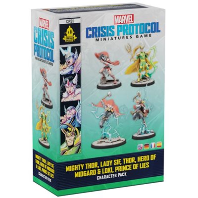 Marvel Crisis Protocol: Mighty Thor, Lady Sif, Thor, Loki 