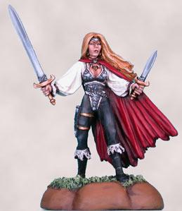 Masterworks Miniatures: Glenraven Fem Rogue with Sword & Dagger 
