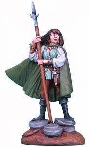 Masterworks Miniatures: Mind of the Magic Female Ranger with Spear 
