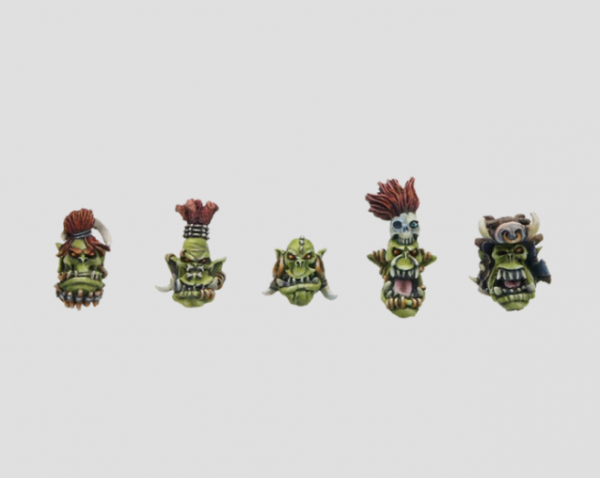 MaxMini: Conversion Bitz: Feral Ork Boys Heads (10)  