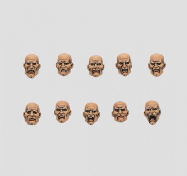 MaxMini: Conversion Bitz: Generic Male Heads (10) 