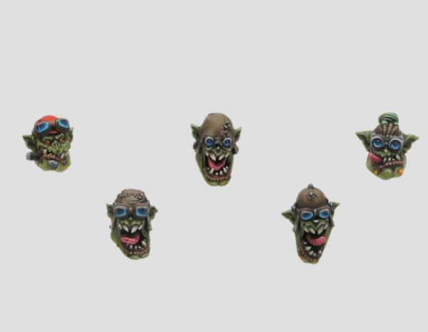MaxMini: Conversion Bitz: Orc Bikers Heads (10) 