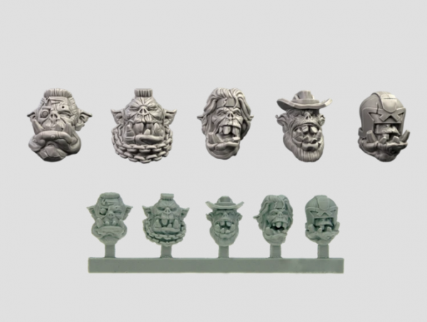 MaxMini: Conversion Bitz: Orc Bros Heads (5) 