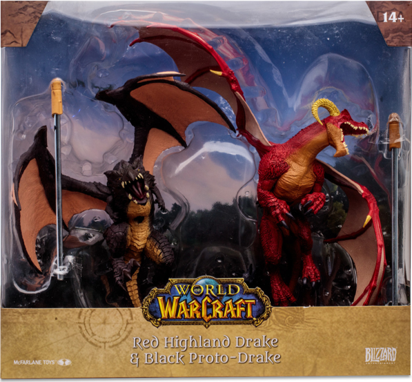 McFarlane Toys: World of Warcraft: Red Highland Drake & Black Proto-Drake 