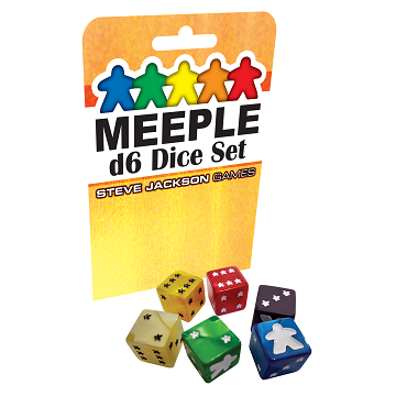 Meeple D6 Dice Set: Green 