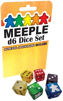 Meeple d6 Dice Set -Yellow 