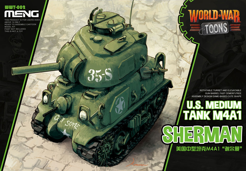 Meng: World War Toons - US Medium Tank M4A1 Sherman 