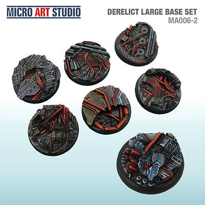 Micro Art Studio: Derelict Bases: Large Base Set 
