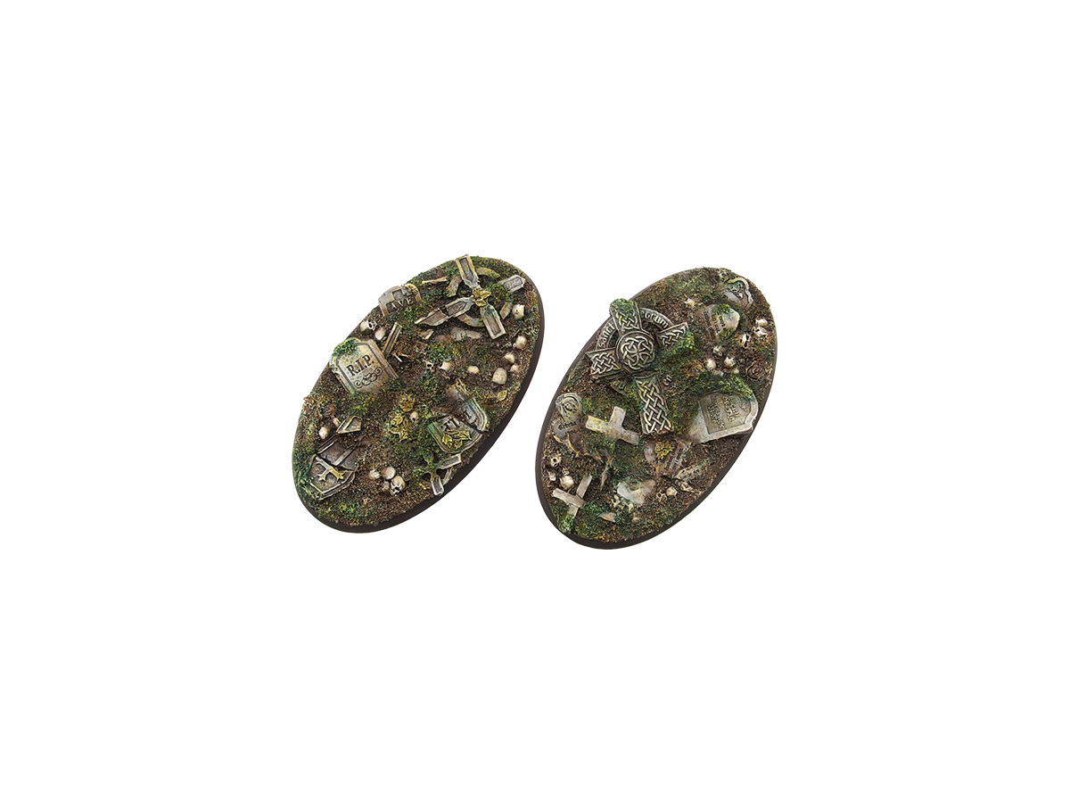 Micro Art Studio: Graveyard Bases: Oval 90mm 